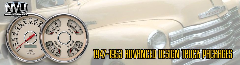 47-53 AD Chevy Truck aftermarket instrument packages